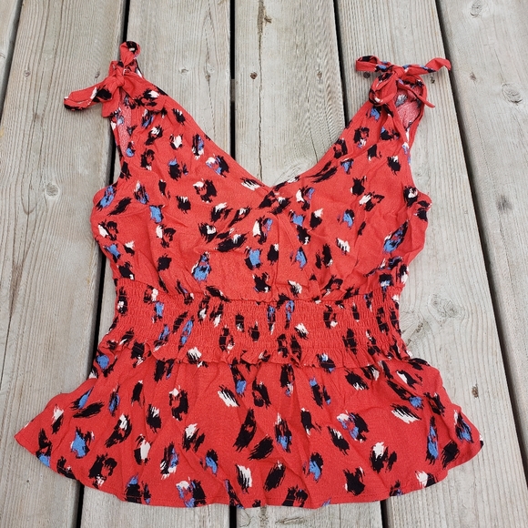 Elodie faux wrap cinched waist tank top nwot - Picture 1 of 4